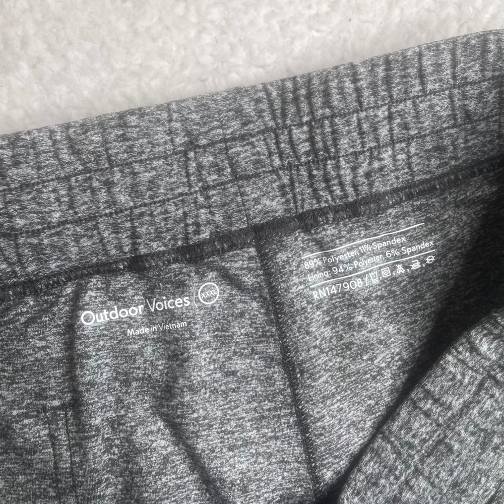 Outdoor Voices All Day 7" Short Mens XXXL Heather Grey M701566-HMJ-HGR-8 NEW - Picture 2 of 8
